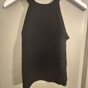 Express Black Ribbed Tank Top